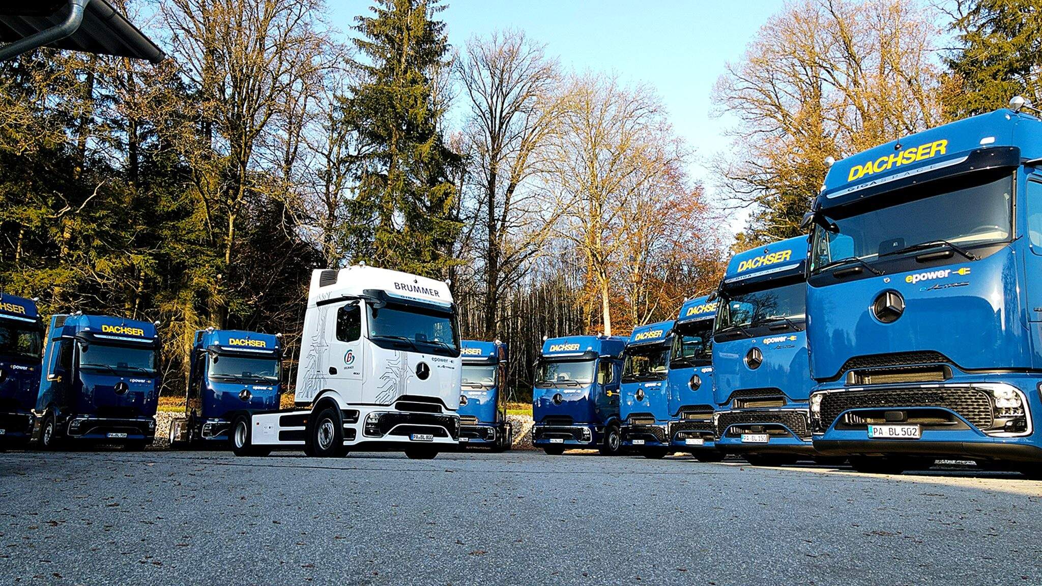 The new e-trucks eActros 600 were delivered in September.