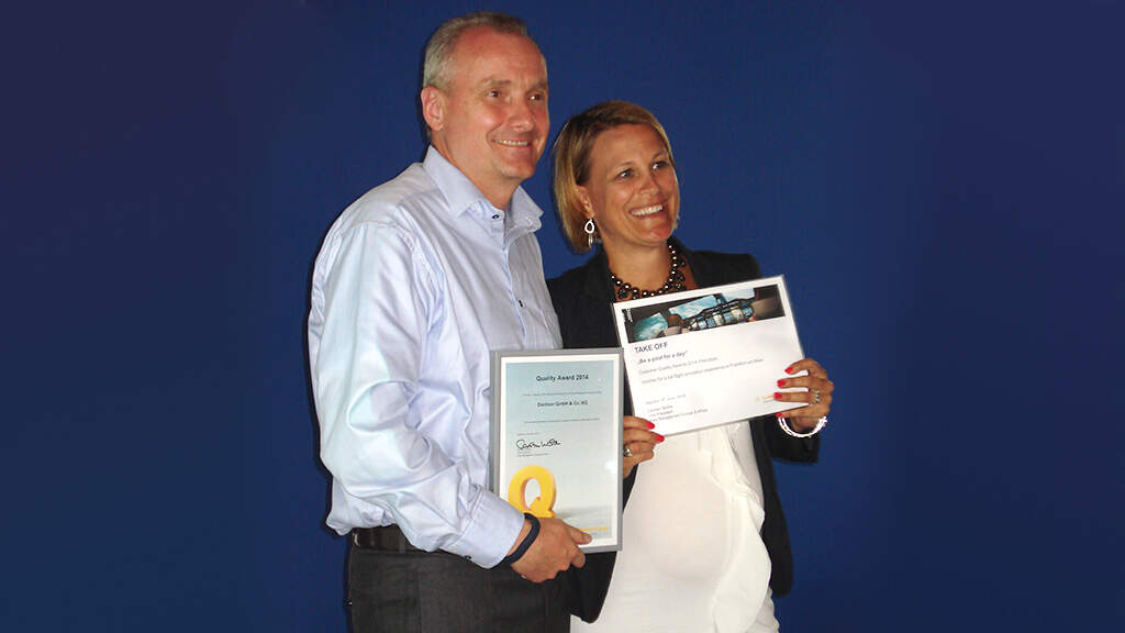 Katja Wichmann, Head of Global Account Management Europe/Africa at Lufthansa Cargo AG, and Thomas Kr&uuml;ger, Regional Manager North Central Europe at DACHSER Air & Sea Logistics